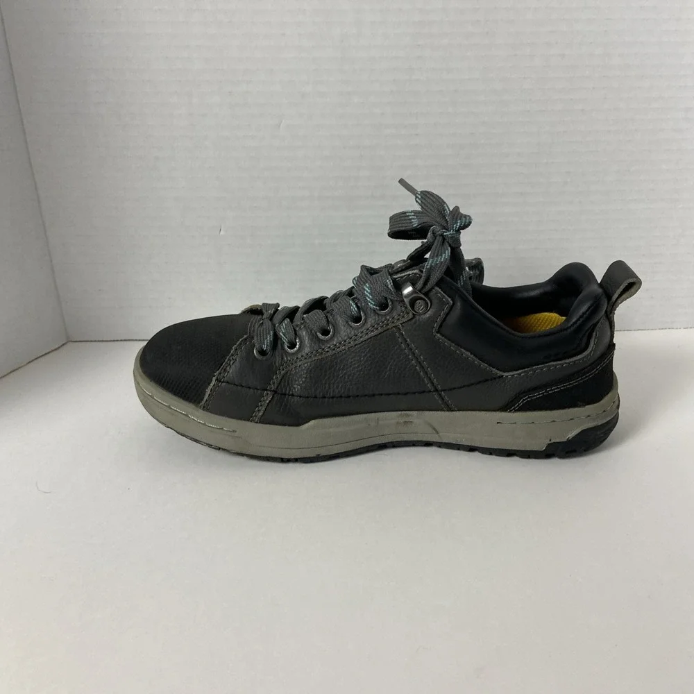 Caterpillar CAT Brode Steel Toe Work Shoe Womens 7 P90266 Gray Leather Durable